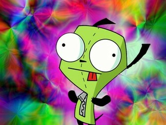 Invader Zim Wallpaper Psychedelic Rainbows Gir