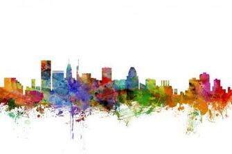 Baltimore Maryland Skyline Wall Mural Photo Wallpaper Photowall