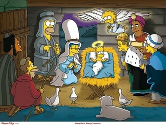 Simpsons Christmas Wallpaper Crazy