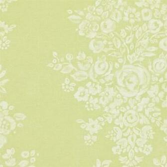 Decor Supplies Linden Green Ivory Freya Floral Damask