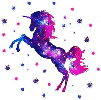 Amazon Gusuhome Unicorn Wall Stickers For Girls Bedroom