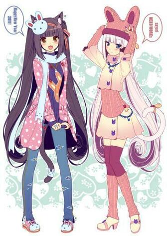 Neko Paradise Cute Twins Anime Mangaka Sayori