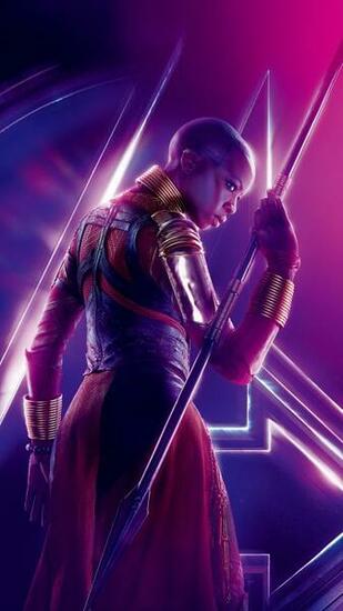 Danai Gurira As Okoye Avengers Infinity War Phone