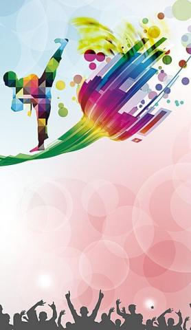 Taekwondo Background Color Colorful Background