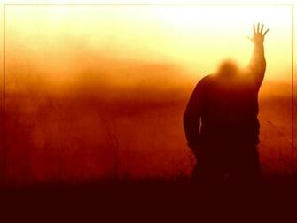 Simple Worship Background Design Is Alone Man With Sunset