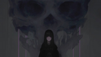 Dark Purple Anime Wallpaper On