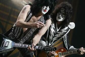 Kiss Heavy Metal Rock Bands Concert Guitar P Wallpaper Background
