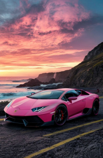 Pink Lamborghini Wallpaper