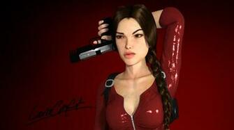 Lara Croft In Red HD Wallpaper By Rockeeterl