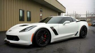 Corvette C7 Z06 Car Vehicle White Cars Wallpaper HD Desktop