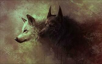 Dark Wolf Beautiful Wallpaper Walops