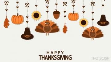 Autumnal Zoom Background For Thanksgiving