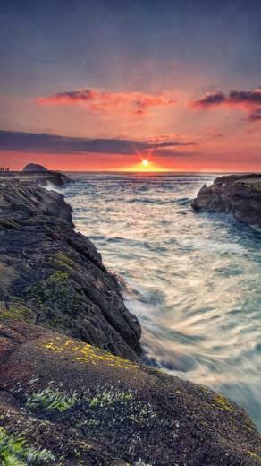 Sunset Scenery Wallpaper For Htc Desire