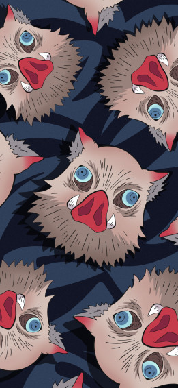 Demon Slayer Inosuke Wallpaper Blue Anime HD Image