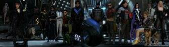 Arkham The Batman Family Dual Screen Wallpaper By Joeshouseofart On