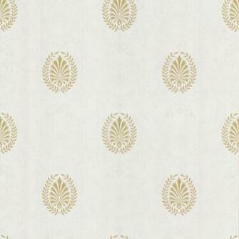 Leaf Medallion Wallpaper Contemporary By Overstock
