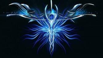 Blue Sword Abstract HD Desktop Wallpaper