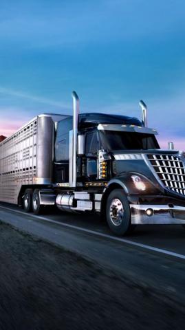 Motion Blur On Road Black Truck Wallpaper Trucks