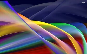 Colorful Translucent Silk Curves Wallpaper Wide HD