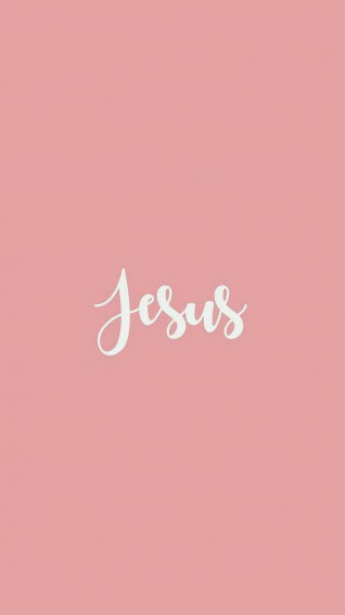 Aesthetic Christian Artwork With Text Jesus Wallpaper