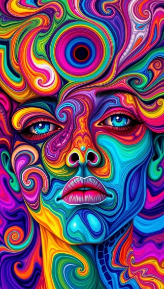 Trippy Face Wallpaper