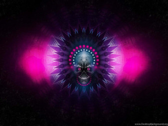 Exploring The Depths Of Dark Psychedelic World Wallpaper