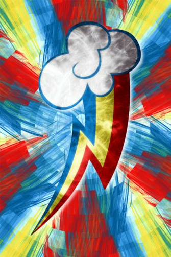 Rainbow Dash Cm Fractal Flame Light iPhone By Uxyd