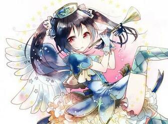 Black Hair Instrument Love Live School Idol Project Red Eyes Skirt