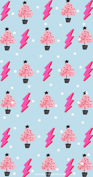 Preppy Christmas Wallpaper Ideas Lightning White Stars I