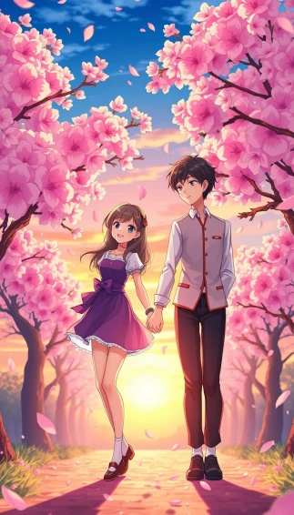 Anime Couple Mobile Wallpaper