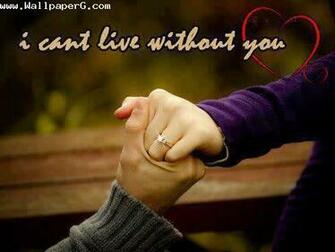 Cant Live Without You Promise Day Wallpaper