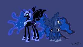My Little Pony Princess Luna And Nightmare Moon By Comguy On