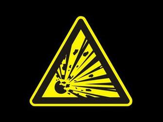 Explosion Warning Signs HD Wallpaper General