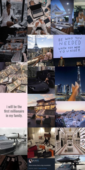 That Girl Luxury Life Inspirational Wallpaper Mood Board