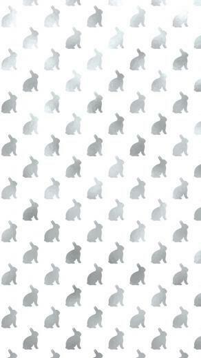 Silver Bunny Wallpaper For iPhone