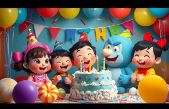 Cocomelon Happy BirtHDay Wallpaper
