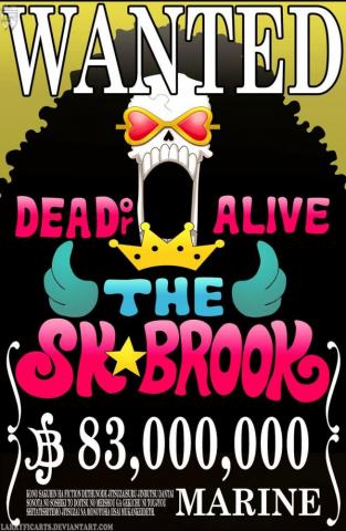 Brook Wanted Poster By Larryficarts One Piece
