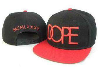 Red Dope Logo On A Black Cap