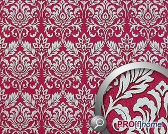 Red And White Damask Wallpaper