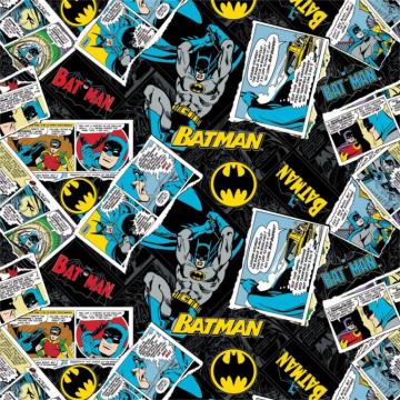 Dc Comics 80th Anniversary Batman Collage In Black Fabric By The