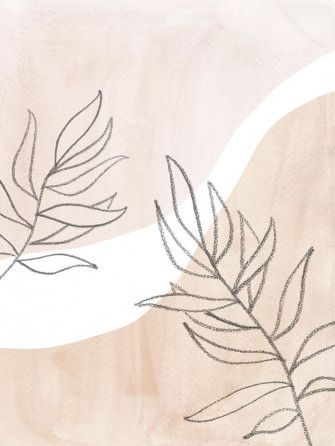 Neutral Plants Art Print Wallpaper iPhone Boho Plant