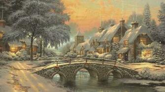 Paintings Nature Wallpaper Winter Snow