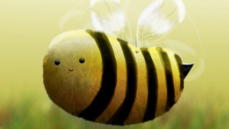 Bee Illustration Laptop Full HD 1080p 4k Wallpaper
