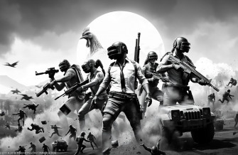 Black And White Pubg Wallpaper