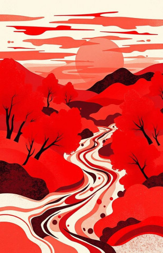 Red Nature Wallpaper