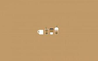 Coffee Illustration Aesthetic Desktop Wallpaper Minimalist