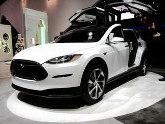 Tesla Model X Cool Background Wallpaper