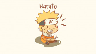 Chibi Naruto Eating Ramen Wallpaper