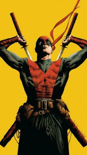 Deadpool iPhone Wallpaper Laser Time