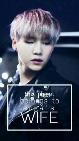 Bts Suga This Phone Belongs To S Wife
